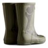 Picture of Hunter Little Kids First Dinosaur Skeleton Print Wellington Boots - Lichen Green 