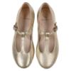Picture of Panache Girls T Bar Pump - Gold Metallic Leather