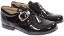 Picture of Panache Gull Wing Buckle Shoe - Black Patent