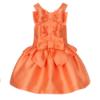 Picture of Balloon Chic Girls Triple Bow Ruffle Dress - Orange