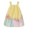 Picture of Balloon Chic Girls Floral Bow Dress - Yellow