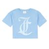 Picture of Juicy Couture Girls Tonal Foiled  Boxy Tee - Della Robbia Blue