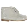 Picture of Panache Traditional Lace Up Toddler Boot - Beach Cream Patent