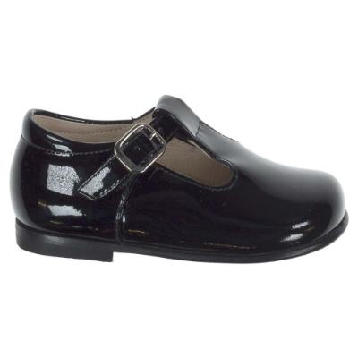 Picture of Panache Toddler T Bar Shoe - Black Patent