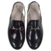 Picture of Panache Girls Sling Back Snaffle Loafer - Black Patent