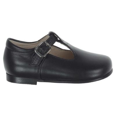 Picture of Panache Toddler T Bar Shoe - Black Leather 