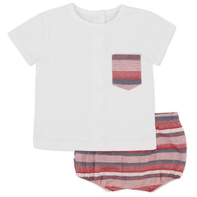 Picture of Rapife Baby Boy Stripe Top & Pants Set - Red Navy