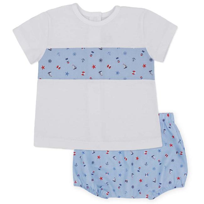 Picture of Rapife Baby Boy Girasol Top & Pants Set - Navy Blue Red