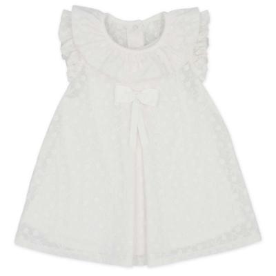 Picture of Rapife Girls Ruffle Collar Embroidered Lace Dress - White
