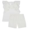 Picture of Rapife Girls Embroidered Lace Short Pyjama Set - Ivory 