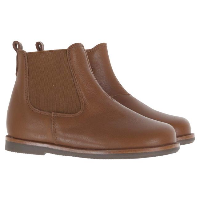 Picture of Panache Toddler Chelsea Boot With Inside Zip -  Tan Leather