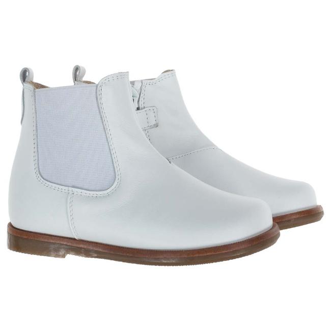 Picture of Panache Toddler Chelsea Boot With Inside Zip -  White Leather 