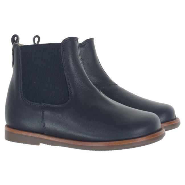 Picture of Panache Toddler Chelsea Boot With Inside Zip -  Navy Blue Leather 