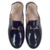 Picture of Panache Girls Sling Back Snaffle Loafer - Navy Blue Patent