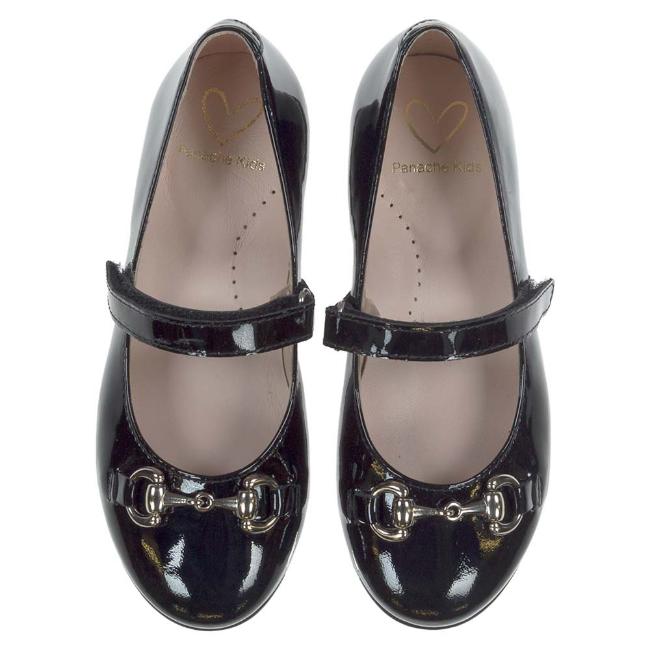 Picture of Panache Girls Snaffle Mary Jane Shoe - Black Patent