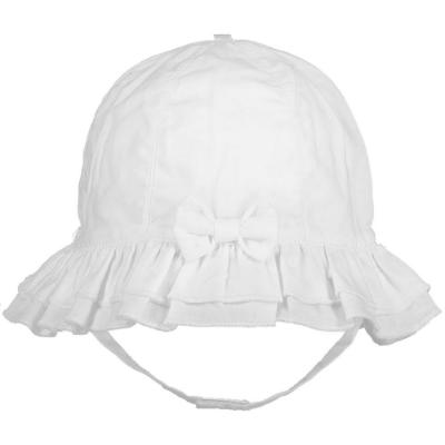 Picture of Emile Et Rose Baby Girls Bow Sun Hat - White