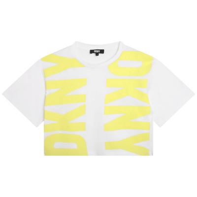 Picture of DKNY Kids Girls Double Logo T-shirt - White