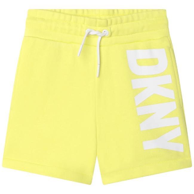 Picture of DKNY Kids Girls Jersey Logo Shorts - Lime