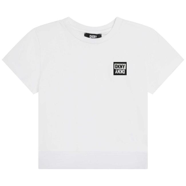 Picture of DKNY Kids Girls Basic Logo T-shirt - White
