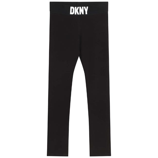 Picture of DKNY Kids Girls Basic Logo Leggings - Black