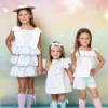 Picture of Rochy Girls Sara Ruffle Top & Shorts Set - Pastel Multi