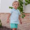 Picture of Rochy Baby Boys Sara Stripe Shirt & Shorts Set - Green 