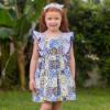 Picture of Rochy Girls Inma A Line Ruffle Dress - Navy