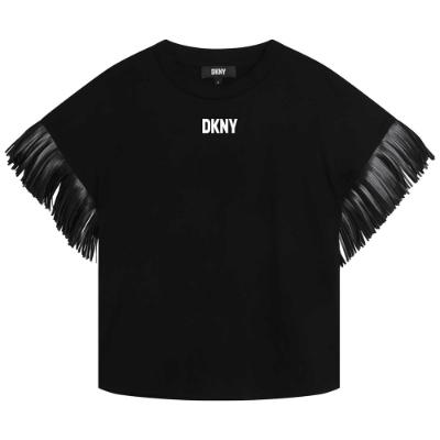 Picture of DKNY Kids Girls Logo T-shirt - Black