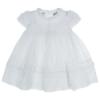 Picture of Sarah Louise Girls Smocked Dress & Bonnet Set - White 