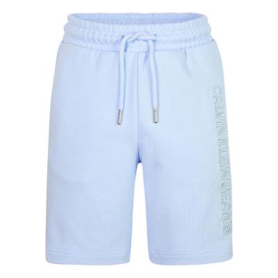 Picture of Calvin Klein Boys Embroidered Logo Jersey Shorts - Blue 