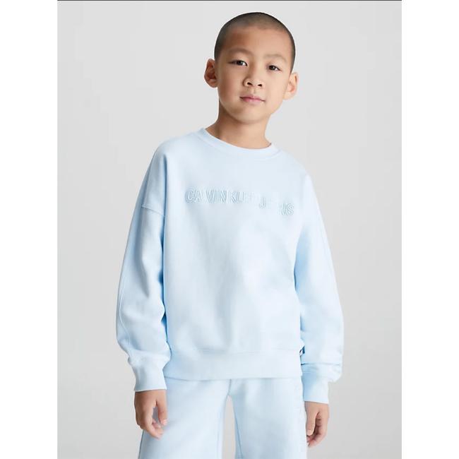 Picture of Calvin Klein Boys Embroidered Logo Sweatshirt - Blue 