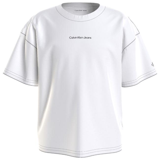 Picture of Calvin Klein Girls Boxy Logo T-shirt - White