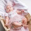 Picture of Sofija Pola Floral Shorty Tulle Skirt Babygrow - White Pink