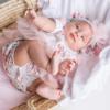 Picture of Sofija Pola Floral Shorty Tulle Skirt Babygrow - White Pink