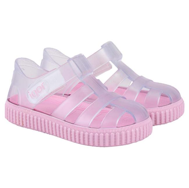 Picture of Igor Nico Cristal  Jelly Sandal - Rosa Pink 