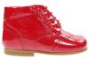 Picture of Panache Traditional Lace Up Toddler Boot - Red Patent