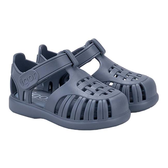 Picture of Igor Tobby Solid Colour Jelly Sandal - Azul Blue