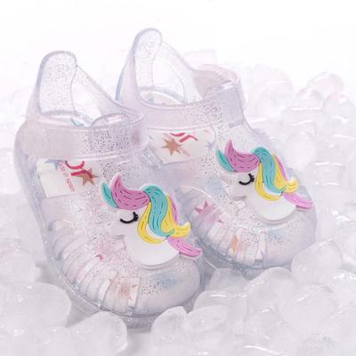 Picture of Igor Tobby Glitter Unicorn Jelly Sandal - Clear Transparent