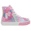 Picture of Lelli Kelly Unicorn Mid Canvas Boot With Inside Zip - White Multi Fantasia