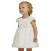 Picture of Abel & Lula Girls Embroidered Organza Dress - White Gold