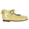 Picture of Panache Baby Girls High Back Bow Shoe - Canary Yellow Patent