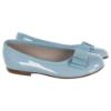 Picture of Panache Girls Ballerina Bow Pump - Pale Blue Patent