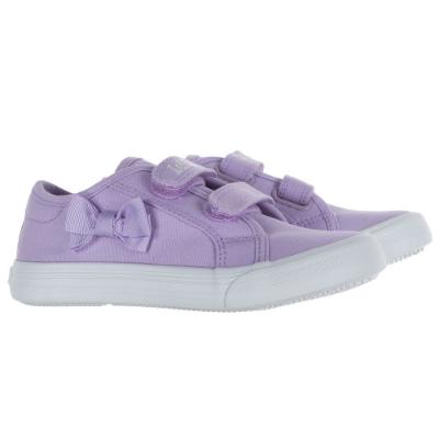 Picture of Lelli Kelly Girls Lily Canvas Pump With Bow - Lilac