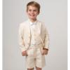 Picture of Caramelo Kids Boys 3 Piece Linen Suit - Beige