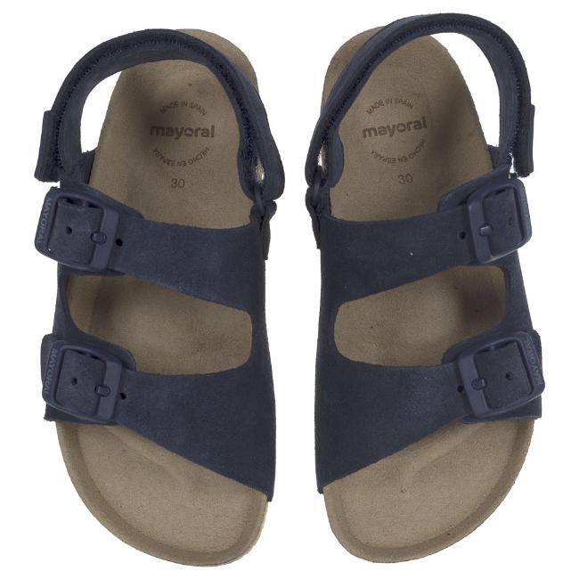 Picture of Mayoral Boys Easy On Suede Leather Sandals - Navy Blue