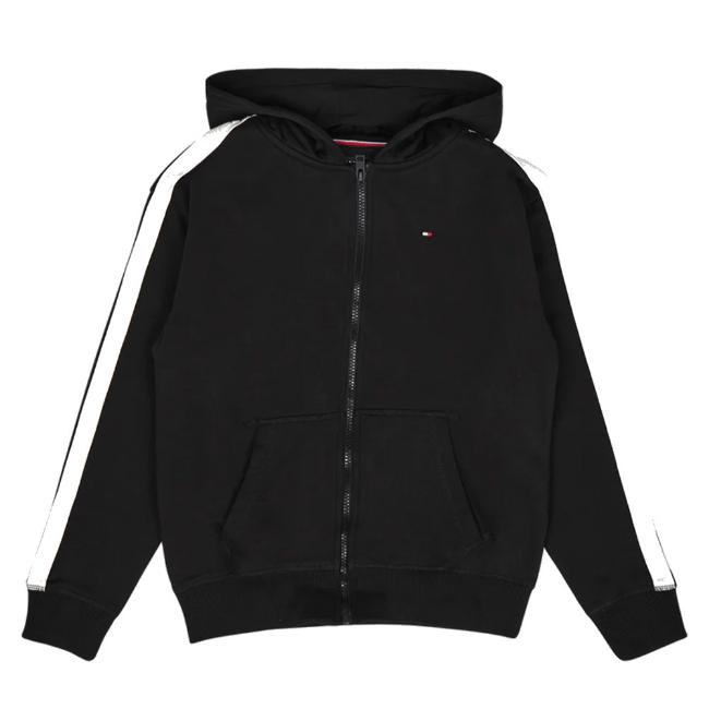Picture of Tommy Hilfiger Boys Logo Tape Hoodie - Black
