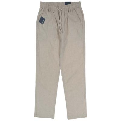 Picture of iDo Junior Boys Smart Linen Joggers fit Trousers - Beige