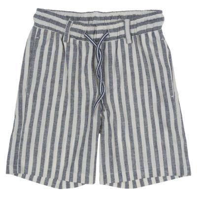 Picture of iDo Boys Smart Stripe Bermuda Shorts - Blue