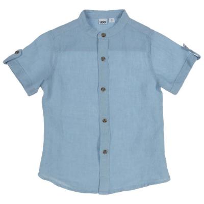 Picture of iDo Boys Smart Short Sleeve Linen Shirt - Blue