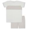 Picture of Rapife Boys  Stripe Panel Top & Stripe Shorts Set - Beige 